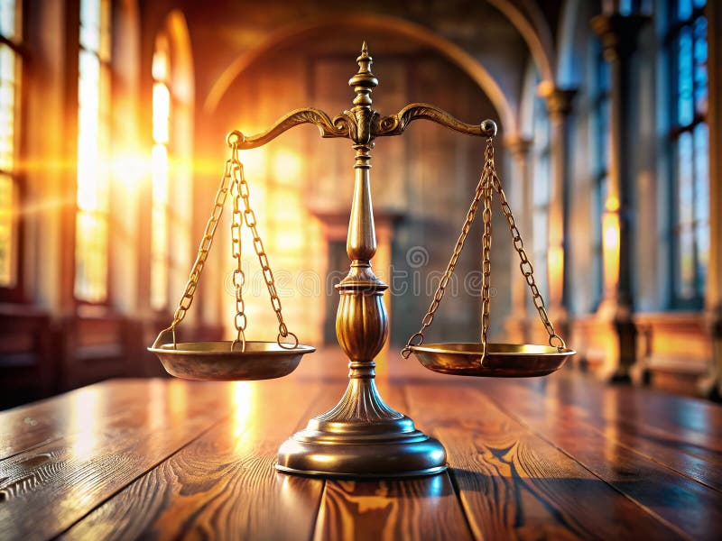 Vintage Scales of Justice A Symbolic Representation of Law Equality and Abstract Concepts in a ThoughtProvoking Indoor vector illustration
