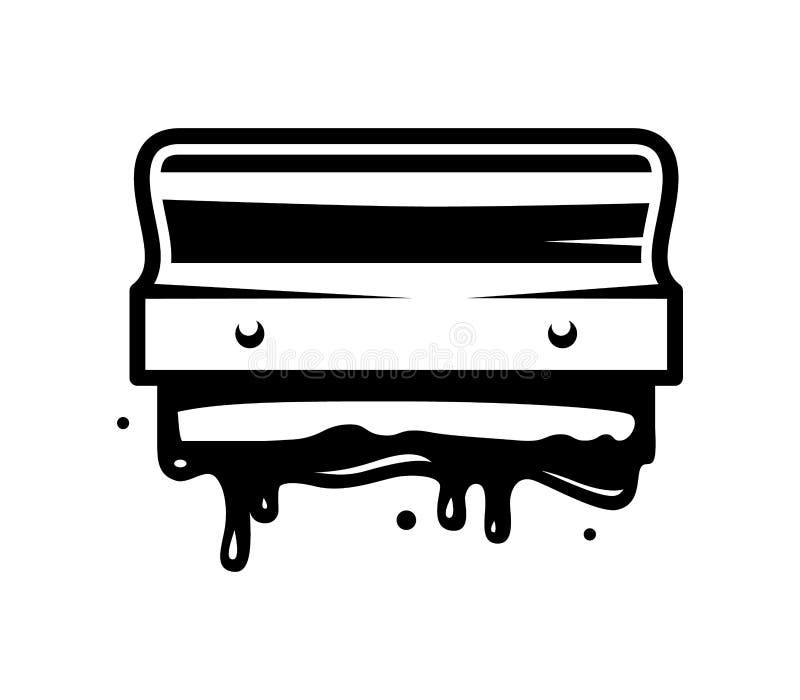 Screen Printing Squeegee Stock Illustrations – 177 Screen Printing