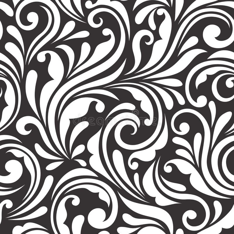 Black White Seamless Pattern Stock Illustrations – 776,618 Black