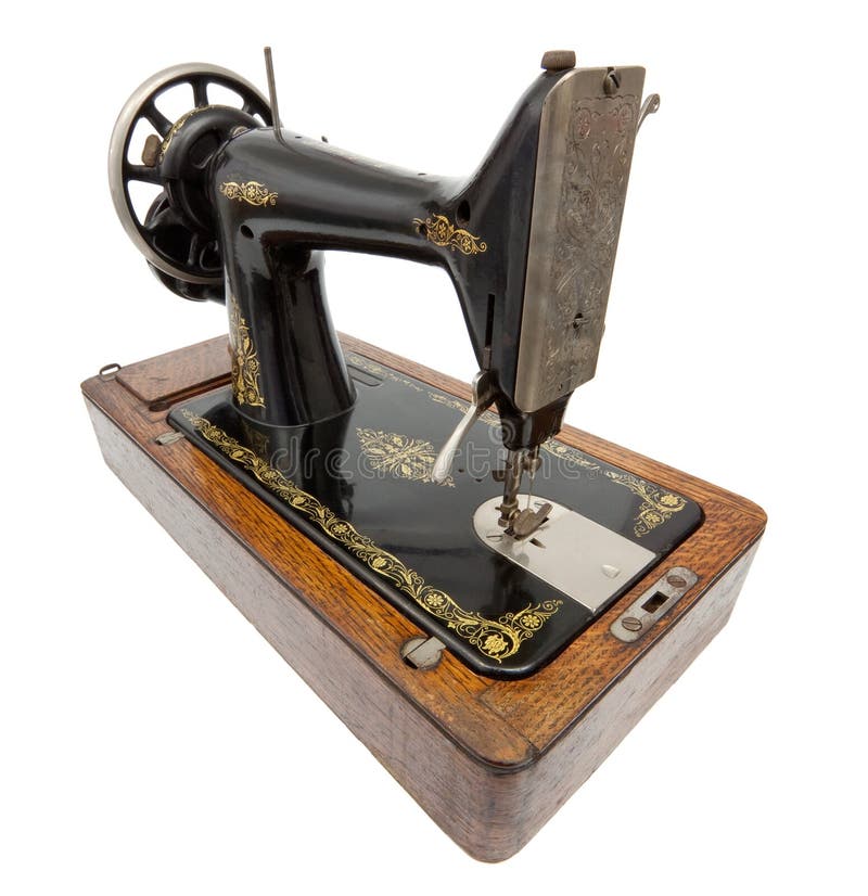 Vintage Sewing Machine Case Stock Image Image of ancient, wood 26445513