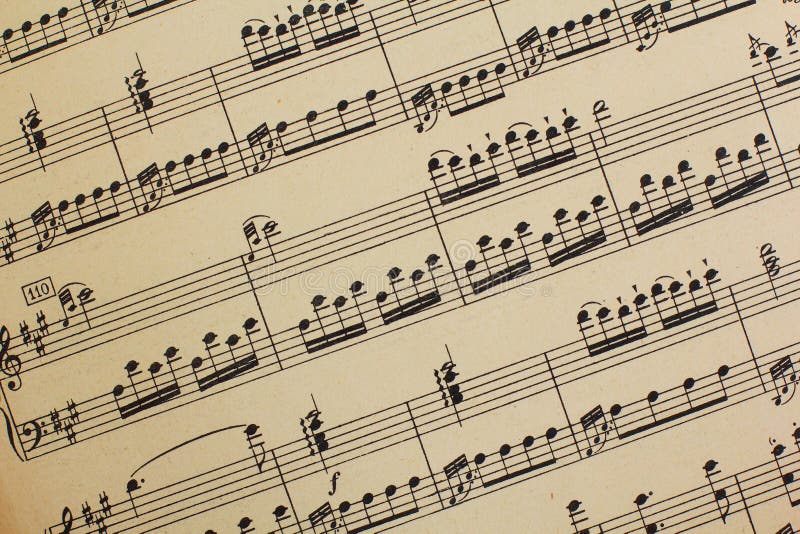Vintage Sheet Music royalty free stock photography