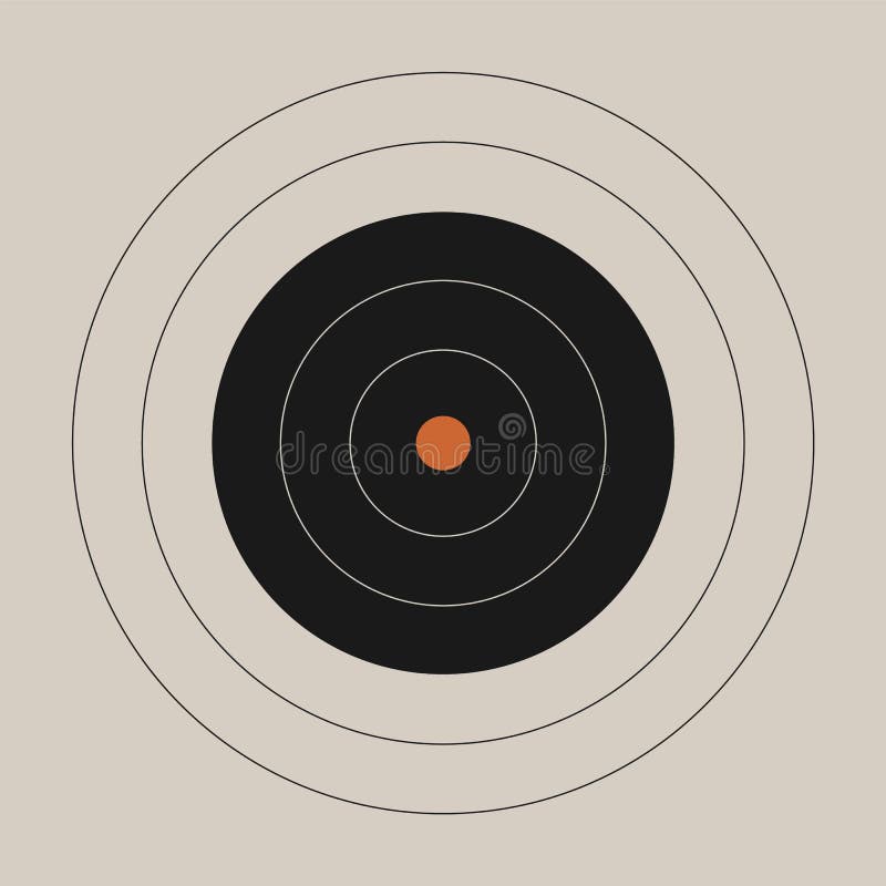 Black Vintage Shooting Range Target Training Poster NRA Police NOS 