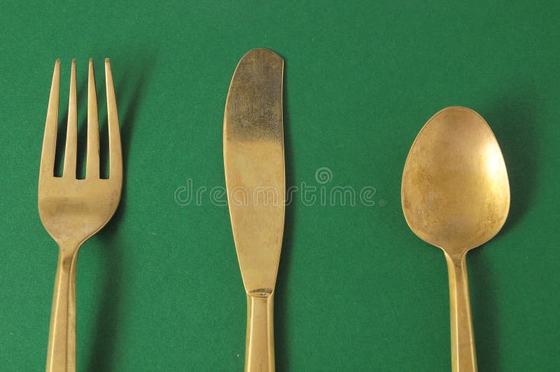 Vintage Silver Flatware stock image. Image of ancient 34666105