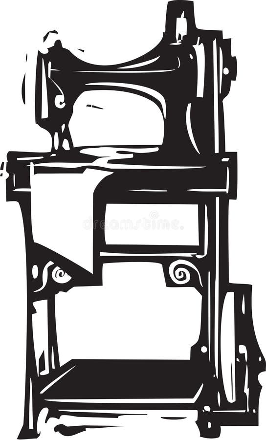 Singer Sewing Machine Drawing
