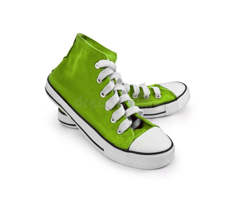 Vintage sneakers on white background royalty free stock image Vintage sneakers on white background royalty free stock image