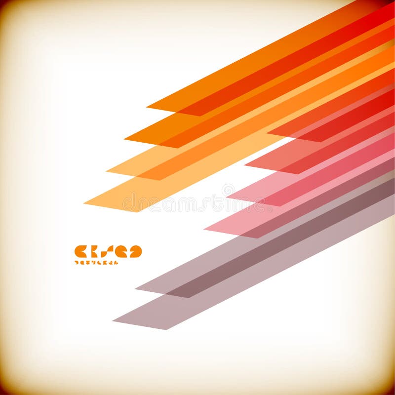 Vintage Straight Lines Design Template Stock Vector Illustration of