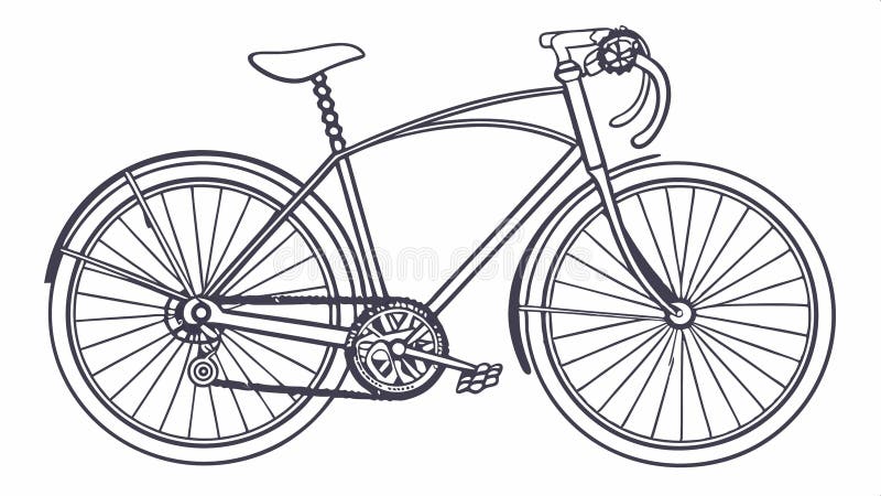 Vintage style bicycle vector. Retro cycle transport vector design Generative AI stock illustration