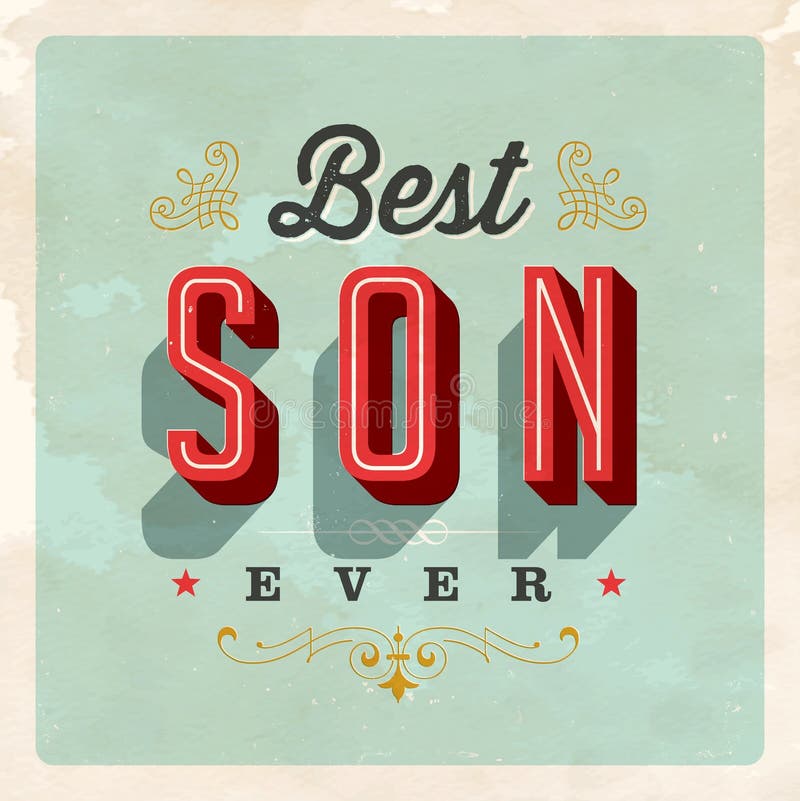 Download Best son ever stock vector. Illustration of coloring ...