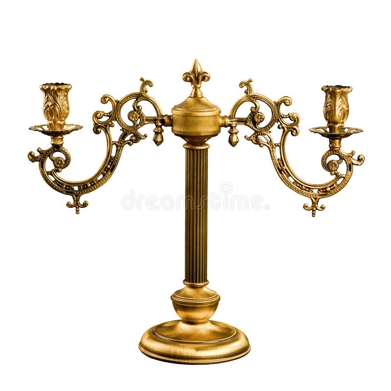 Vintage table Candlestick royalty free illustration