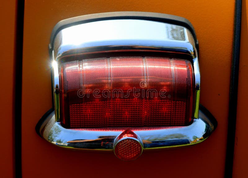 Vintage Car Tail Lights stock image. Image of style, transportation