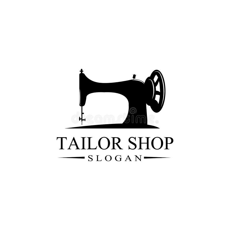 Vintage Tailor Shop Logo Icon Symbol. Textile or Industrial Stock ...