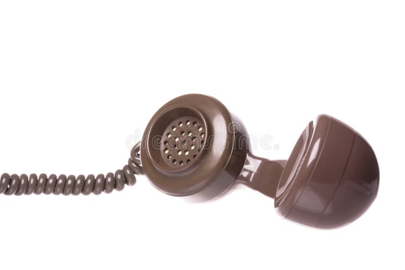 Vintage Telephone Handset Isolated Stock Image Image of numbers, call