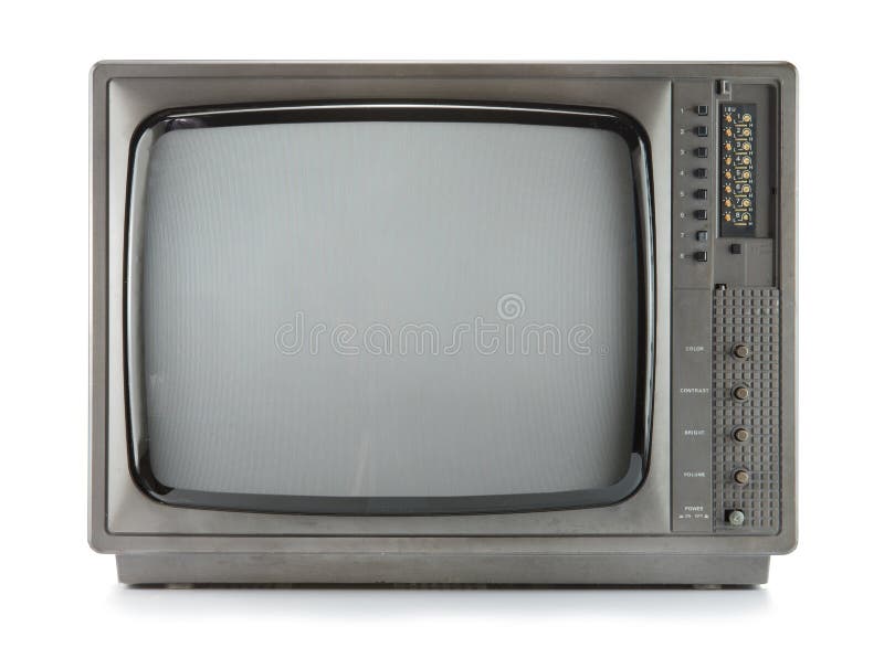 Vintage Television Antique Wooden Box Television with Cut Out Frame