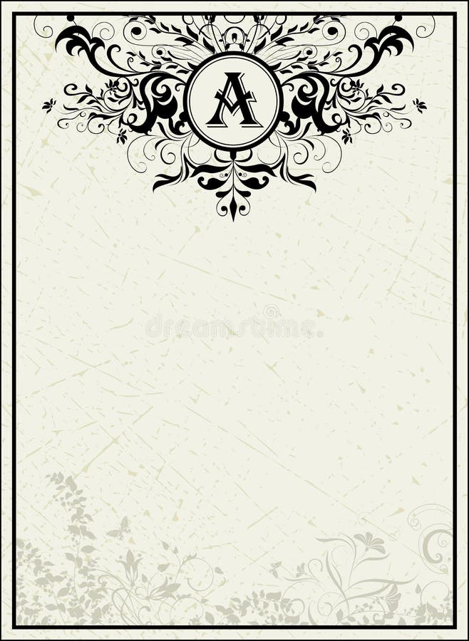 Vintage template vector illustration