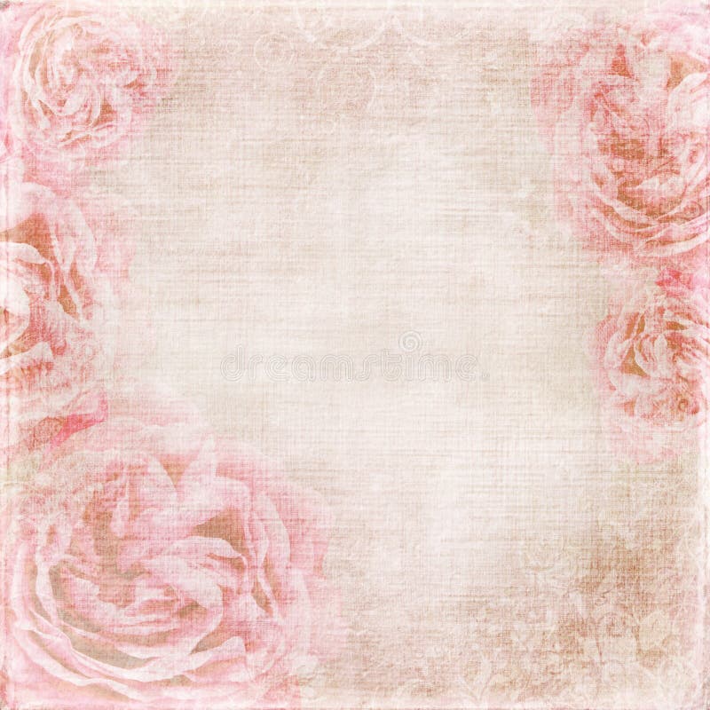 Grunge Background With Vintage Album With Roses Stock Photo, Picture and  Royalty Free Image. Image 132194742.