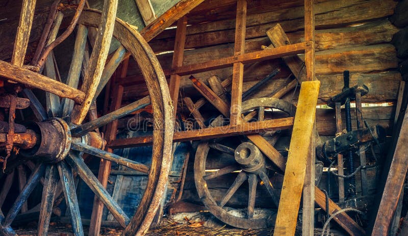 Vintage things in the old country barn stock photo Vintage things in the old country barn stock photo