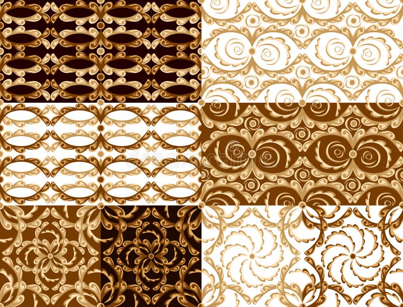 Vintage tiles set royalty free illustration