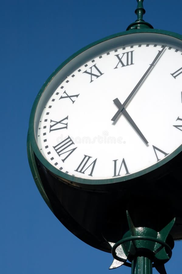 Vintage town clock stock image. Image of town, hoary, hand 2149085