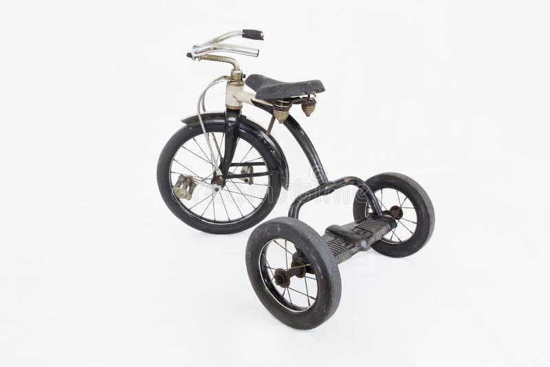 Vintage Tricycle Isolated On White Background Stock Photo Image of