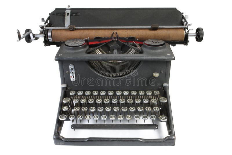 Vintage typewriter keys stock image. Image of industry 1093875