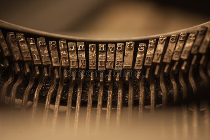 Vintage Typewriter Keys stock photo. Image of message 73758876