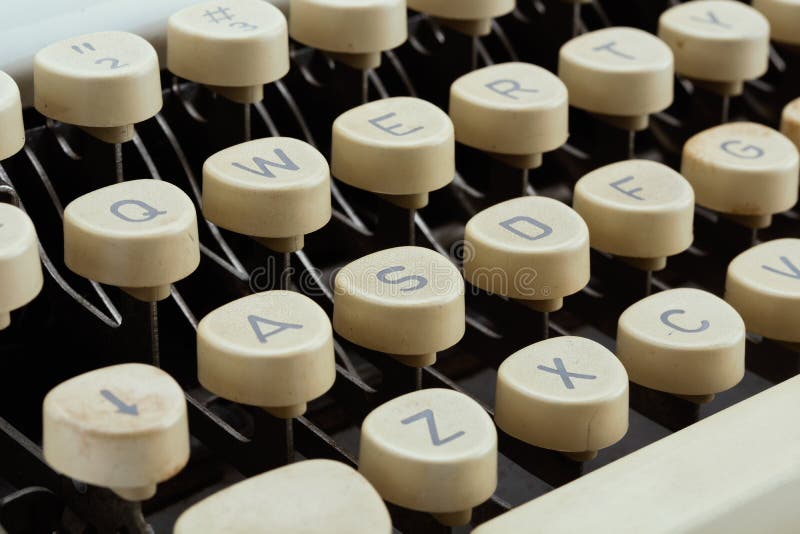 Vintage Typewriter Keys stock image. Image of letters 3691067