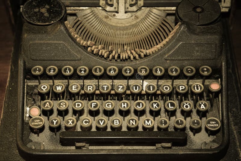 Vintage typewriter stock image. Image of antique, mechanical 86388061