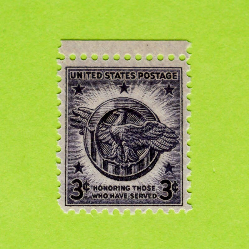 Vintage USA unused postage stamp royalty free stock photography