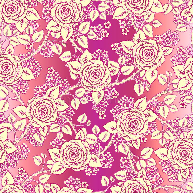 Vintage Roses Thorns Vector Stock Illustrations 189 Vintage Roses