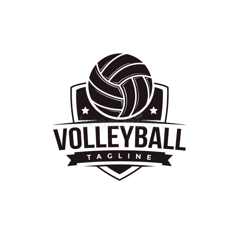 Vintage Volley Club, Tournament, Volleyball Logo Icon Vector Stock ...