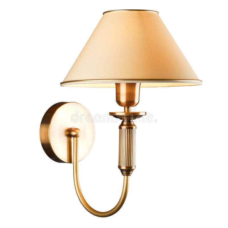 Vintage wall lamp stock photo. Image of shade, illumination 28629788