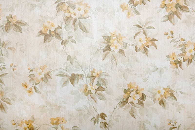 Vintage Wallpaper with Floral Pattern Background Stock Photo - Image of  backdrop, aging: 112475870