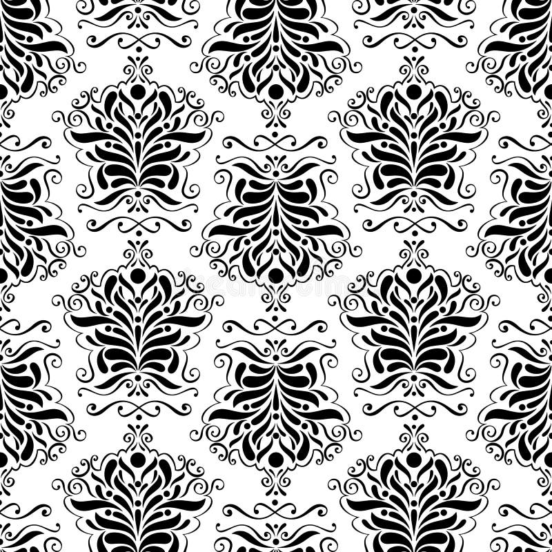 Vintage wallpaper pattern stock vector. Illustration of vintage 54287868