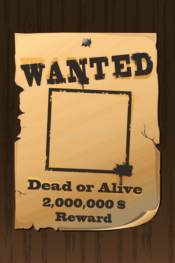 Vintage Wanted Poster vector illustration Vintage Wanted Poster vector illustration