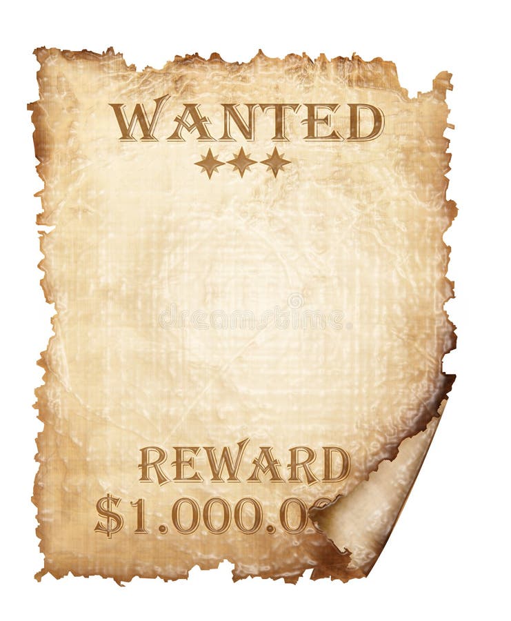 A vintage wanted sign vector illustration