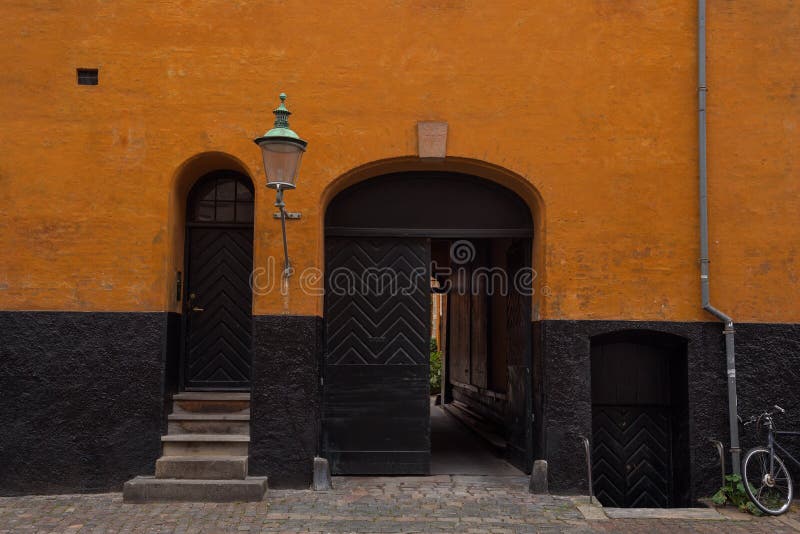 Vintage Warehouses in Copenhagen Stock Image Image of outside
