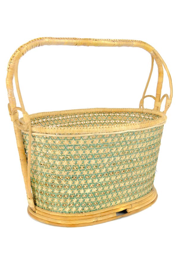 Vintage Weave Wicker Basket Stock Image Image of vintage, picnic