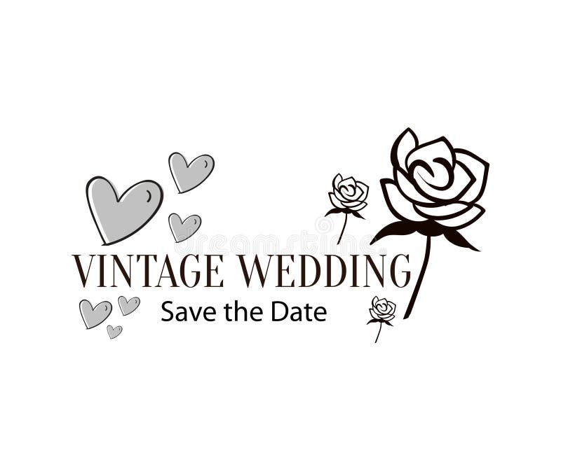Download Vintage Wedding Vector Invitation Illustration Stock Vector - Illustration of floral, date ...