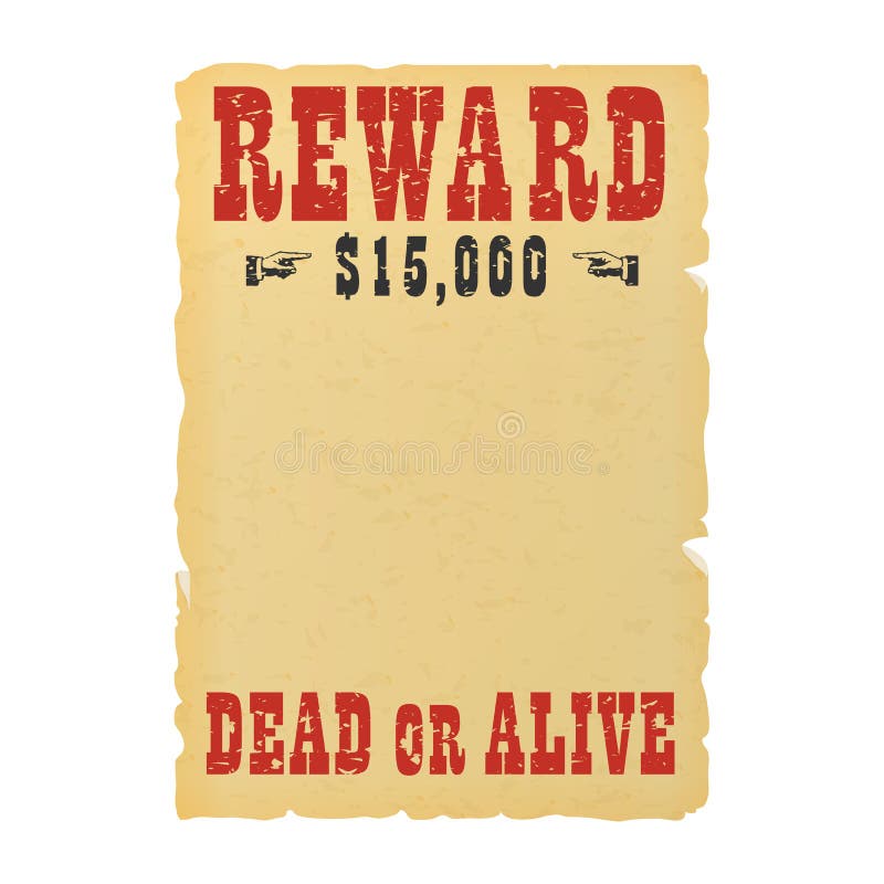 vintage-western-reward-placard-wanted-dead-or-alive-poster-template-stock-vector