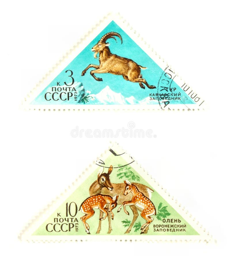 Vintage wildlife stamps