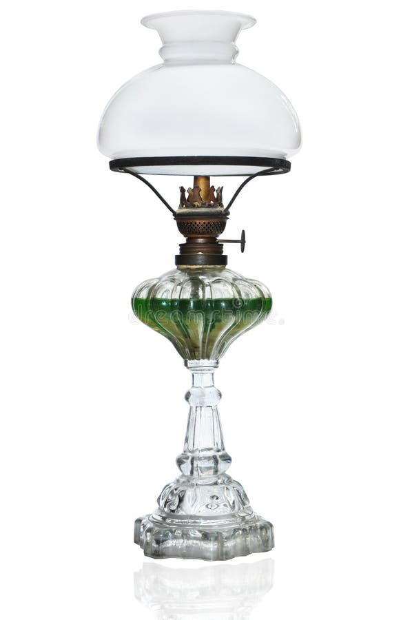 Vintage wind up gas lamp