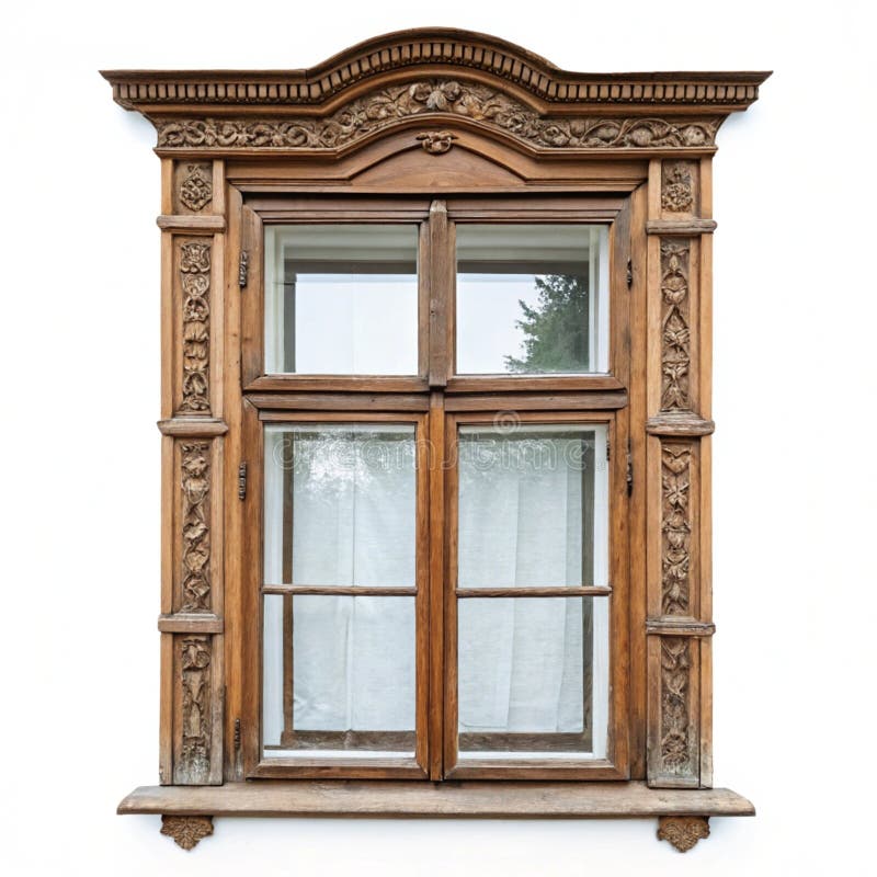 Vintage window isolated royalty free illustration