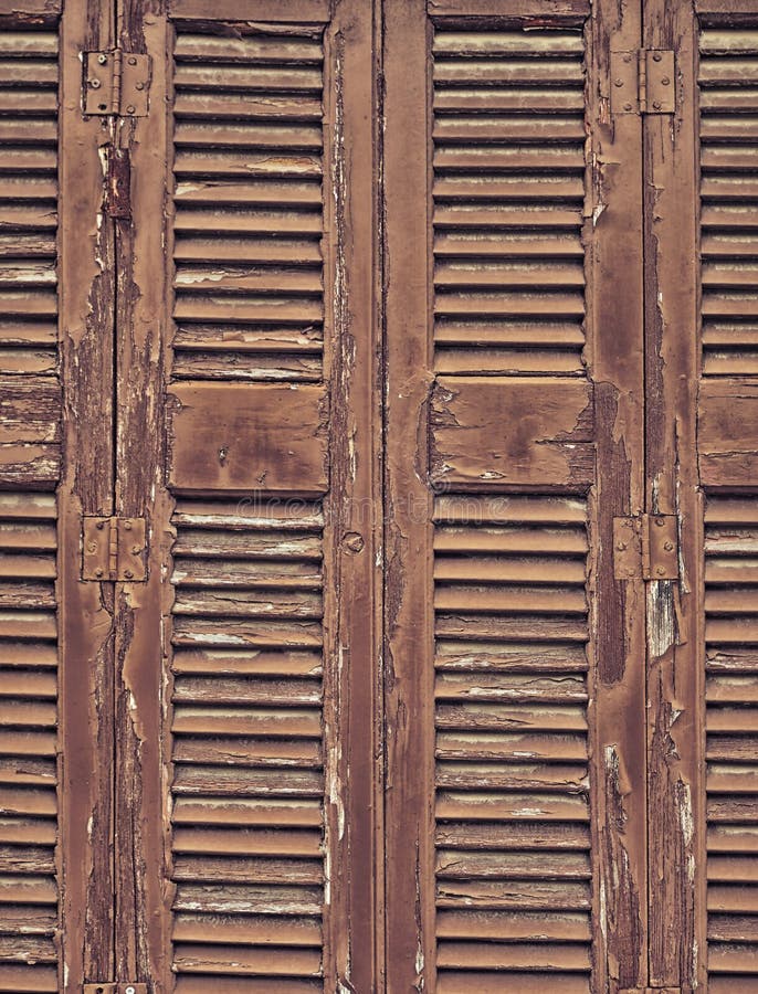 Vintage Window Wooden Shutters Stock Photo Image of traditional