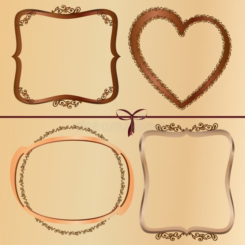 Vintage wood frames royalty free illustration Vintage wood frames royalty free illustration