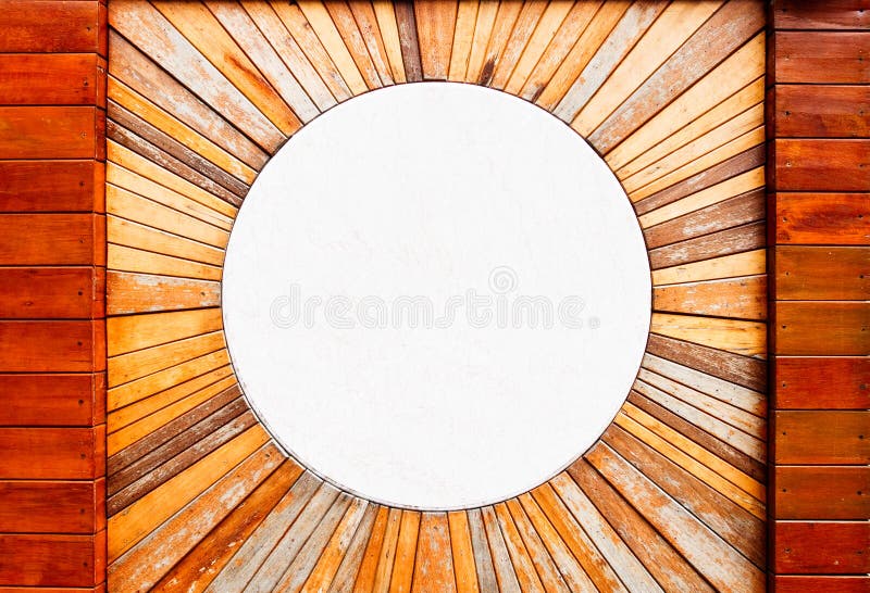 Vintage wood pattern texture and circle marble