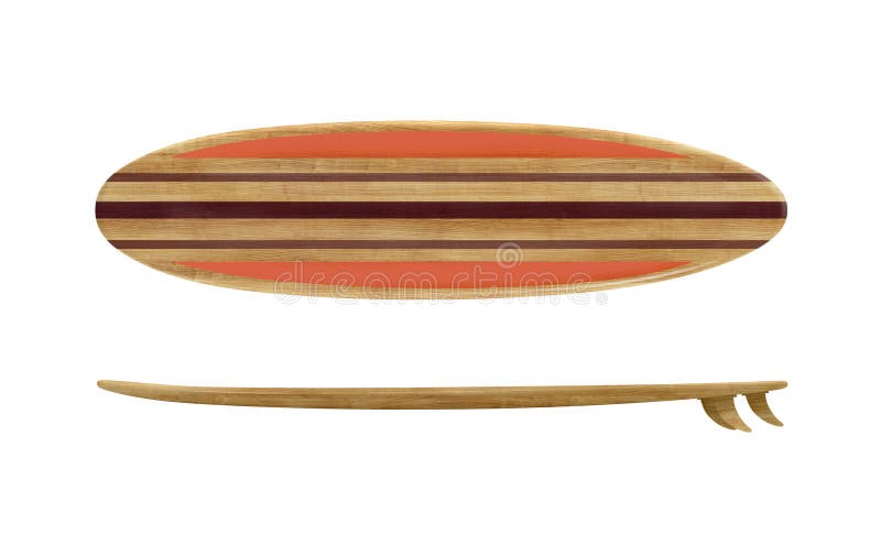 Vintage wood surfboard isolated royalty free stock photos Vintage wood surfboard isolated royalty free stock photos