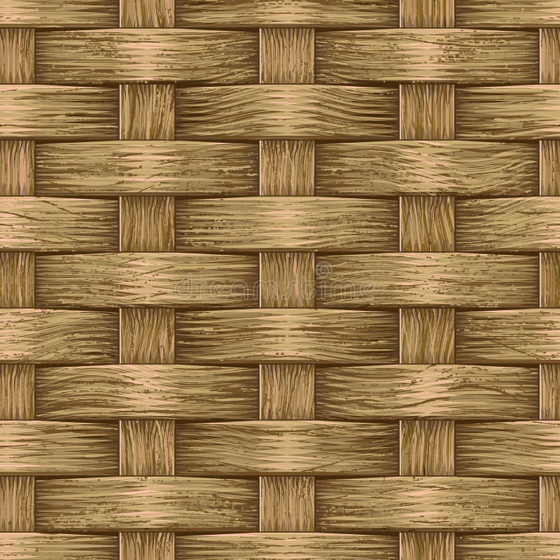 Vintage wooden basket royalty free illustration