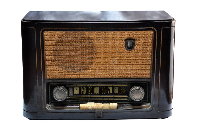 Vintage wooden radio