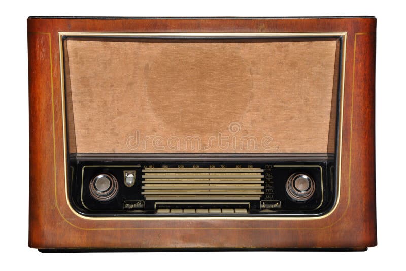 Vintage wooden radio