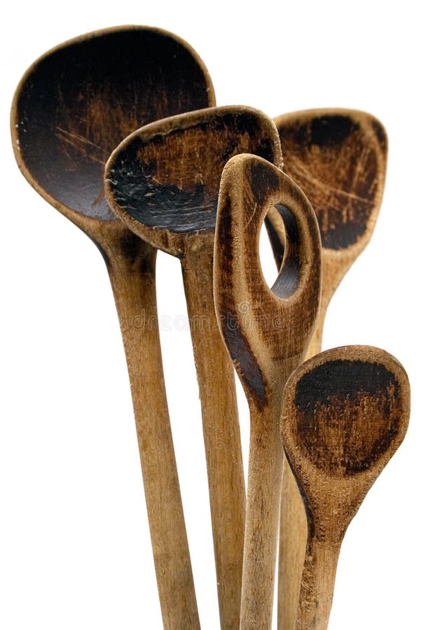 Vintage Wooden Spoons royalty free stock images Vintage Wooden Spoons royalty free stock images